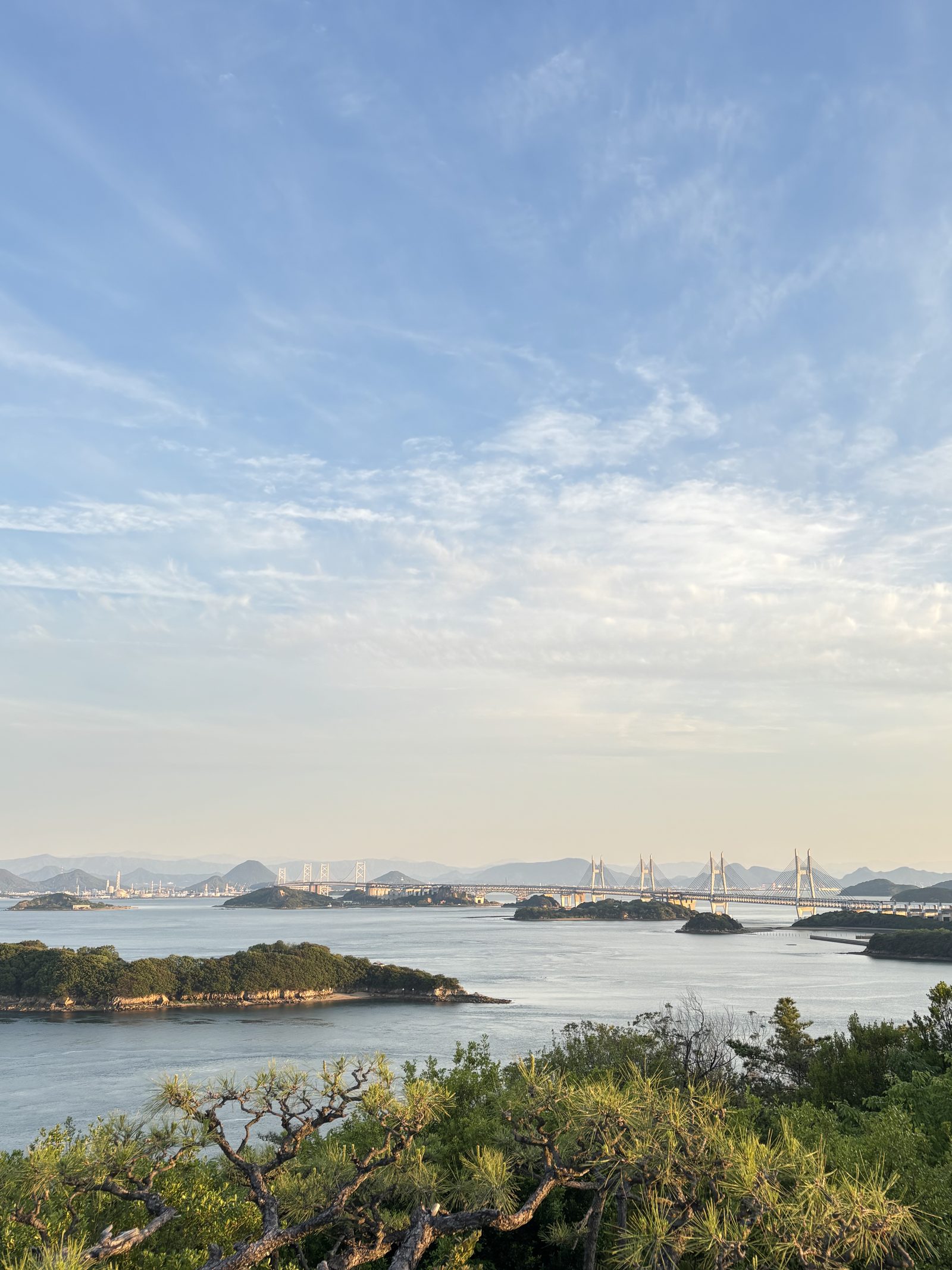 鷲羽山から望む瀬戸内の海と島々